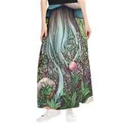 Craft Mushroom Maxi Chiffon Skirt by GardenOfOphir