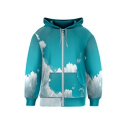 Clouds Hd Wallpaper Kids  Zipper Hoodie by artworkshop