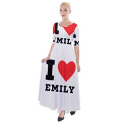 I Love Emily Half Sleeves Maxi Dress by ilovewhateva