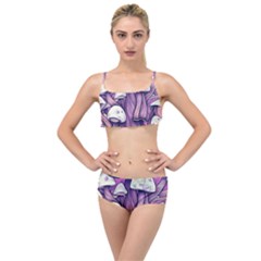 Forestcore Mushroom Layered Top Bikini Set by GardenOfOphir