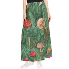 Fairycore Mushroom Maxi Chiffon Skirt by GardenOfOphir