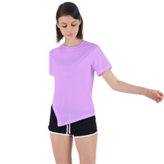 Blossom Pink	 - 	asymmetrical Short Sleeve Sports Tee by ColorfulSportsWear