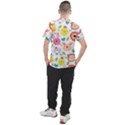 Cute Animals Cartoon Seamless Background Men s Sport Top View2