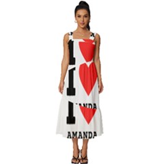 I Love Amanda Square Neckline Tiered Midi Dress by ilovewhateva