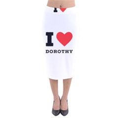 I Love Dorothy  Velvet Midi Pencil Skirt by ilovewhateva