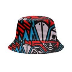 Multicolored Doodle Art Street Art Inside Out Bucket Hat by Jancukart