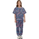 Background Ornament Paisley Kids  Tee and Pants Sports Set View1