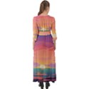 Sunset Ocean Beach Water Tropical Island Vacation 4 Button Up Maxi Dress View2