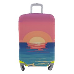 Sunset Ocean Beach Water Tropical Island Vacation 2 Luggage Cover (small) by Pakemis