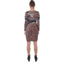 Rustic Charm Abstract Print Asymmetric Cut-Out Shift Dress View2