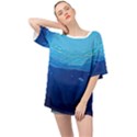 Ai Generated Ocean Sea Fish Underwater Water Oversized Chiffon Top View1