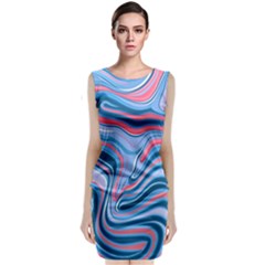 Fluid Art - Abstract And Modern Classic Sleeveless Midi Dress by GardenOfOphir