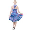 Fluid Art - Abstract And Modern Halter Party Swing Dress  View2