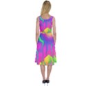 Liquid Art Pattern - Fluid Art - Marble Art - Liquid Background Midi Sleeveless Dress View2