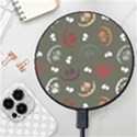 Art Halloween Pattern Creepy Design Digital Papers Wireless Fast Charger(Black) View1