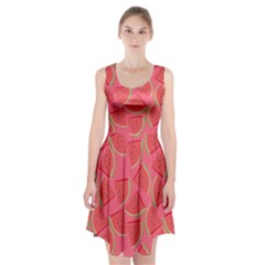 Watermelon Background Watermelon Wallpaper Racerback Midi Dress by Wegoenart