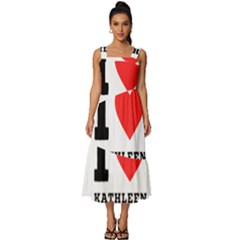 I Love Kathleen Square Neckline Tiered Midi Dress by ilovewhateva