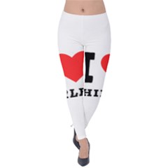 I Love Shirley Velvet Leggings by ilovewhateva