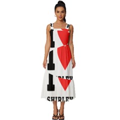 I Love Shirley Square Neckline Tiered Midi Dress by ilovewhateva