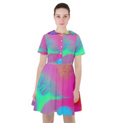 Fluid Background Sailor Dress by GardenOfOphir