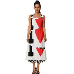 I Love Brenda Square Neckline Tiered Midi Dress by ilovewhateva