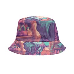 Fantasy Magic Magical Wizard Inside Out Bucket Hat by Jancukart