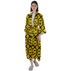 Pattern 16 Maxi Satin Kimono by GardenOfOphir