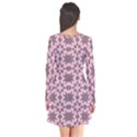 Pattern 19 Long Sleeve V-neck Flare Dress View2