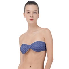 Blue Diamonds Classic Bandeau Bikini Top  by Sparkle