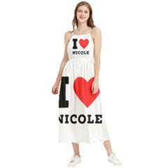 I Love Nicole Boho Sleeveless Summer Dress by ilovewhateva