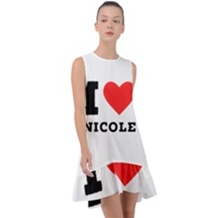 I Love Nicole Frill Swing Dress by ilovewhateva