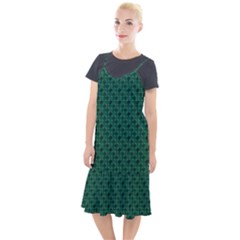 Green Pattern Camis Fishtail Dress by Sparkle