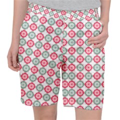 Elegant Pattern Women s Pocket Shorts by GardenOfOphir