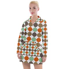 Stylish Pattern Women s Long Sleeve Casual Dress by GardenOfOphir