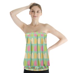 Slugs Pattern Strapless Top by GardenOfOphir