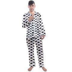 Pattern 73 Men s Long Sleeve Satin Pajamas Set by GardenOfOphir