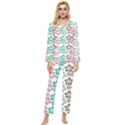 Pattern 105 Womens  Long Sleeve Velvet Pocket Pajamas Set View1