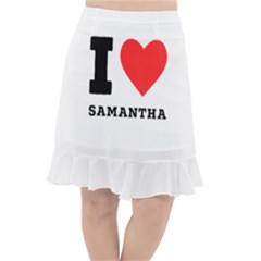 I Love Samantha Fishtail Chiffon Skirt by ilovewhateva