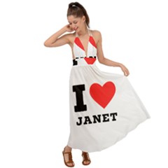 I Love Janet Backless Maxi Beach Dress by ilovewhateva