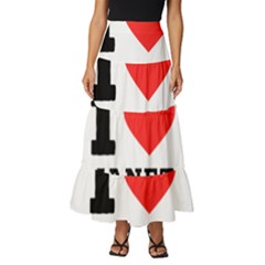 I Love Janet Tiered Ruffle Maxi Skirt by ilovewhateva