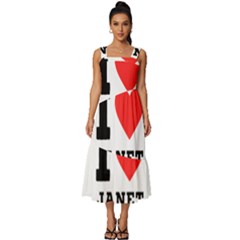 I Love Janet Square Neckline Tiered Midi Dress by ilovewhateva