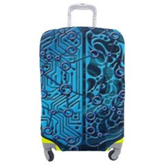 Artificial Intelligence Network Blue Art Luggage Cover (medium) by Semog4