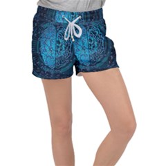 Artificial Intelligence Network Blue Art Women s Velour Lounge Shorts by Semog4