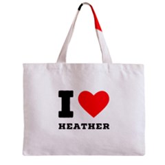 I Love Heather Zipper Mini Tote Bag by ilovewhateva