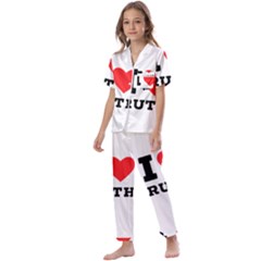 I Love Ruth Kids  Satin Short Sleeve Pajamas Set by ilovewhateva