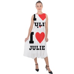 I Love Julie Midi Tie-back Chiffon Dress by ilovewhateva