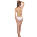 Lemon Background Lemon Wallpaper Cross Front Halter Bikini Top View2