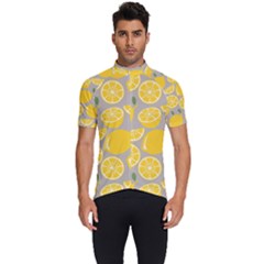 Lemon Background Lemon Wallpaper Men s Short Sleeve Cycling Jersey by Semog4