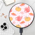 Pumpkin Tea Cup Pie Dessert Wireless Fast Charger(Black) View1