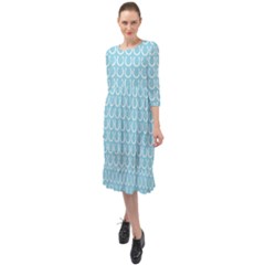 Pattern 230 Ruffle End Midi Chiffon Dress by GardenOfOphir